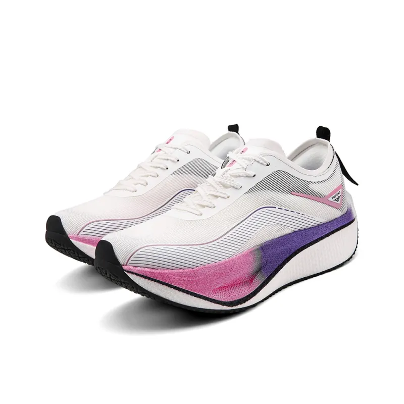 YUDONG Running Shoes Men Low Top White Purple-2