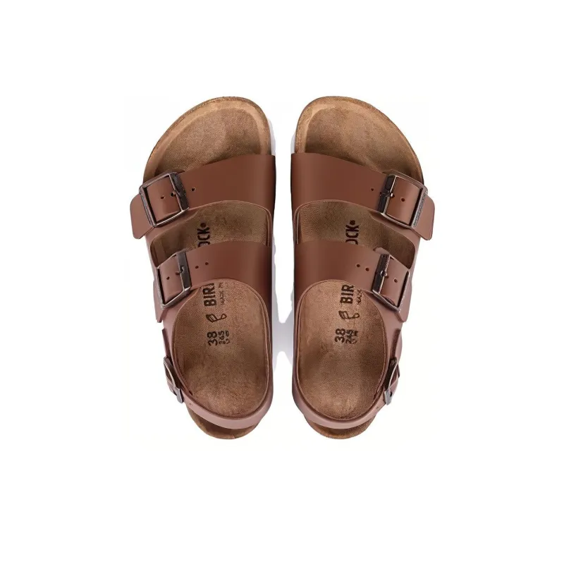 Birkenstock Milano Strap Sandals Unisex Brown Regular-3