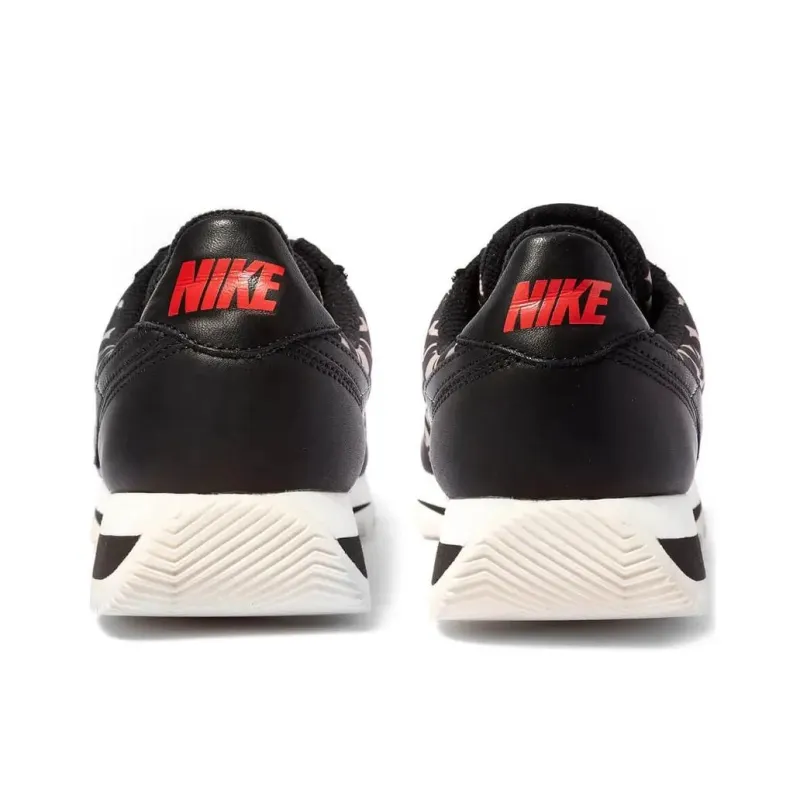 Liberty x Nike Cortez Anti-Slip Wear-Resistant Low-Top Casual Shoes Unisex Black White-4