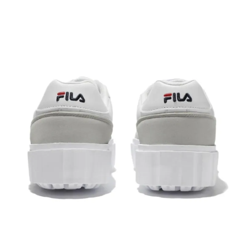FILA Drop Anti Slip Wear Resistant Low Top Skateboard Shoes Unisex White Green-3