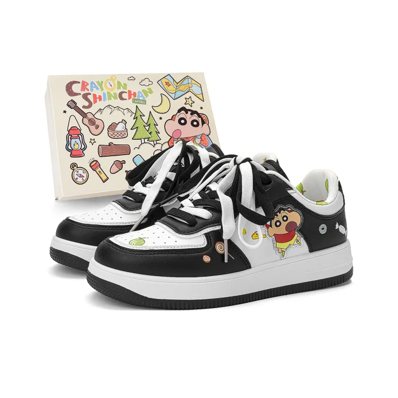 Crayon Shinchan Low Top Skateboard Shoes Unisex-25