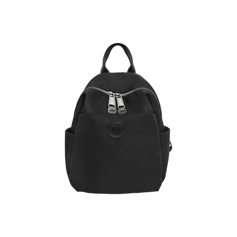 Yalu Nylon Backpack Regular Women's Gray/Black/Coffee-4
