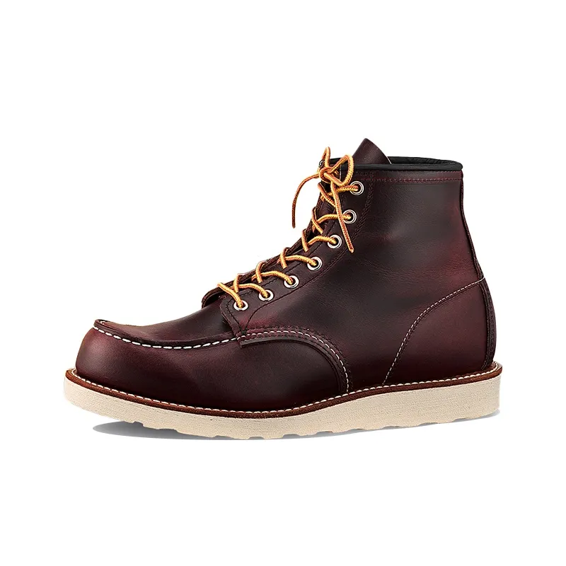 RED WING SHOES Classic Moc Leather Ankle Boots-0