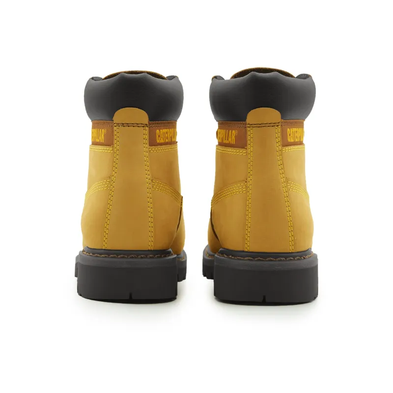 CAT Classic Yellow Boots Breathable Warm Cushioning Height Increasing Crew Outdoor Boots Unisex Yellow-3