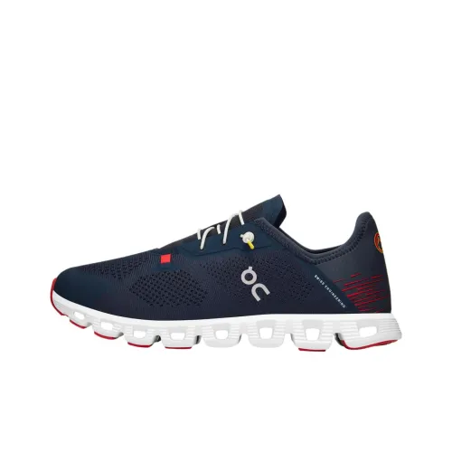 On Cloud 5 Coast Anti-Slip Wear-Resistant Low-Top Casual Shoes Men's Marine Blue