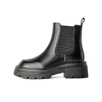 Beau Today Pre-Buffalo Soft Leather Short Chelsea Boots Women's