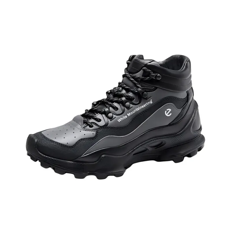 White Mountaineering x Ecco BIOM Capsule High Top Outdoor Shoes Women's Black-0