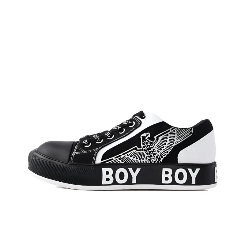 Boy London Low Top Skateboard Shoes Unisex Black-0