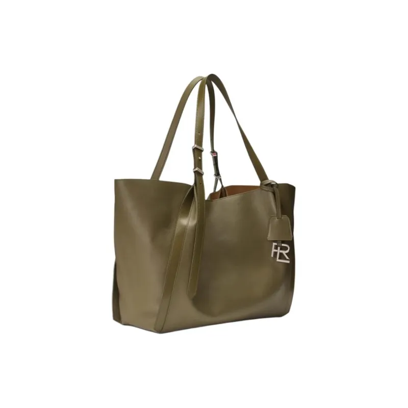Ralph Lauren Cow Leather Tote Bag, Shopping Bag, Shoulder Bag Large Size Women's-1