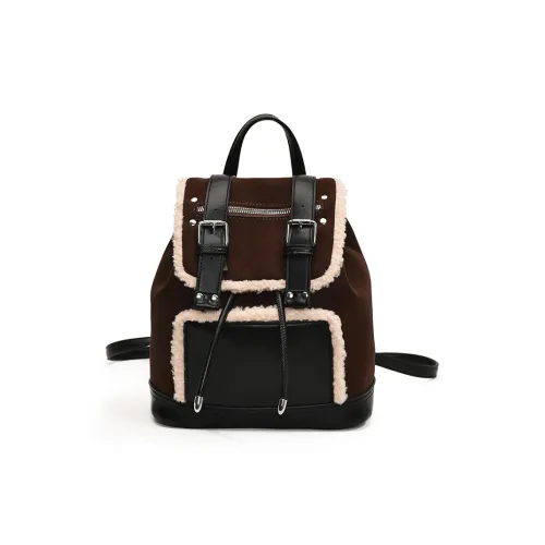Yalu PU Backpack Women's Coffee/Brown