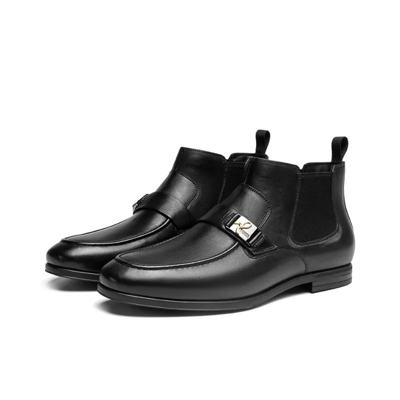 ROBERTA DI CAMERINO Short Chelsea Boots Men's Black-1