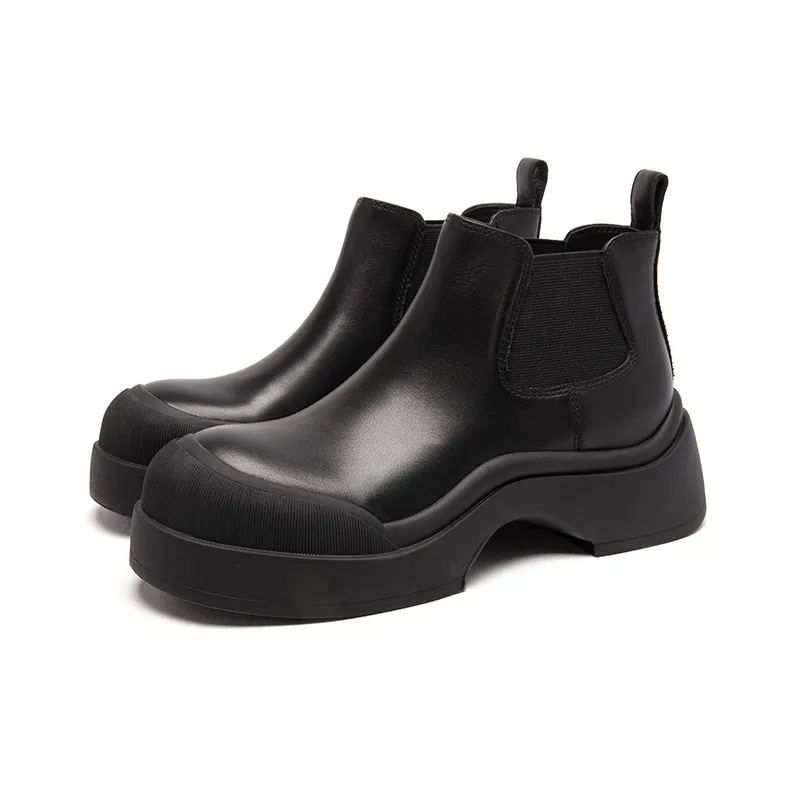 Anthony Miles Short Chelsea Boots Women's Black-1