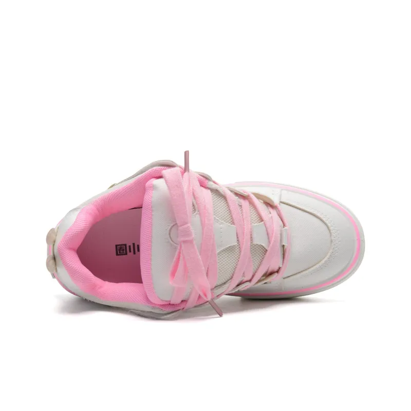 Circle Small Coverage Impact Resistance Breathable Height Increasing Low-Top Skateboard Shoes Women's Box Included-11
