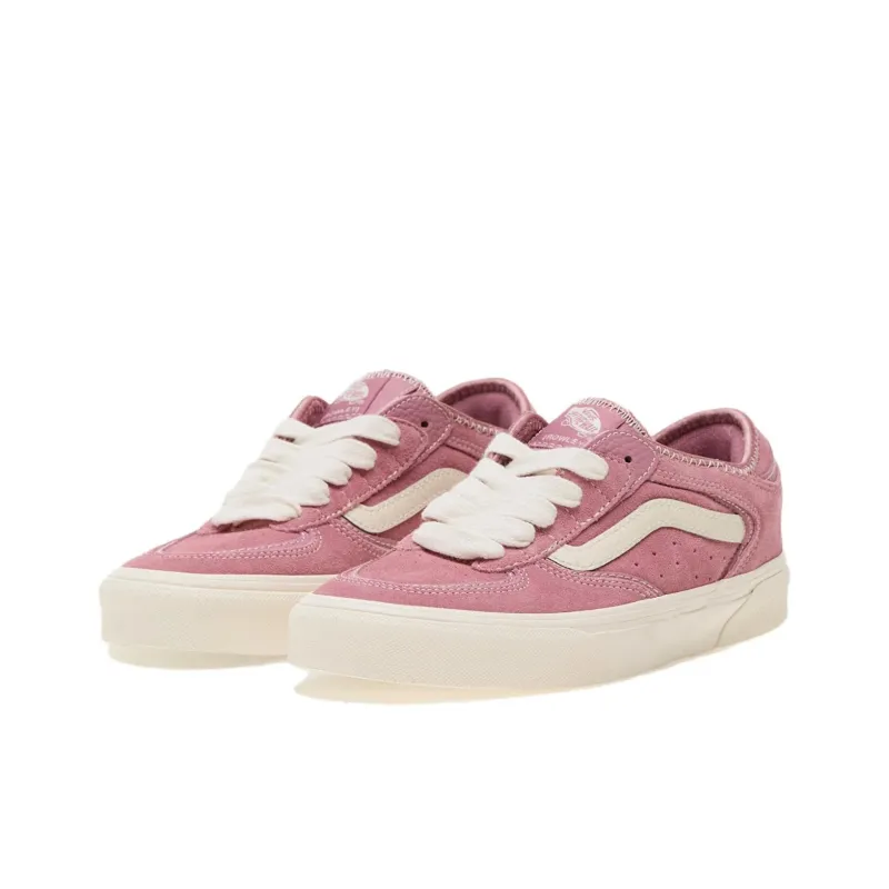 Vans Rowley Slip Resistant Cushioning Wear Resistant Low Top Skateboard Shoes Unisex Pink-2