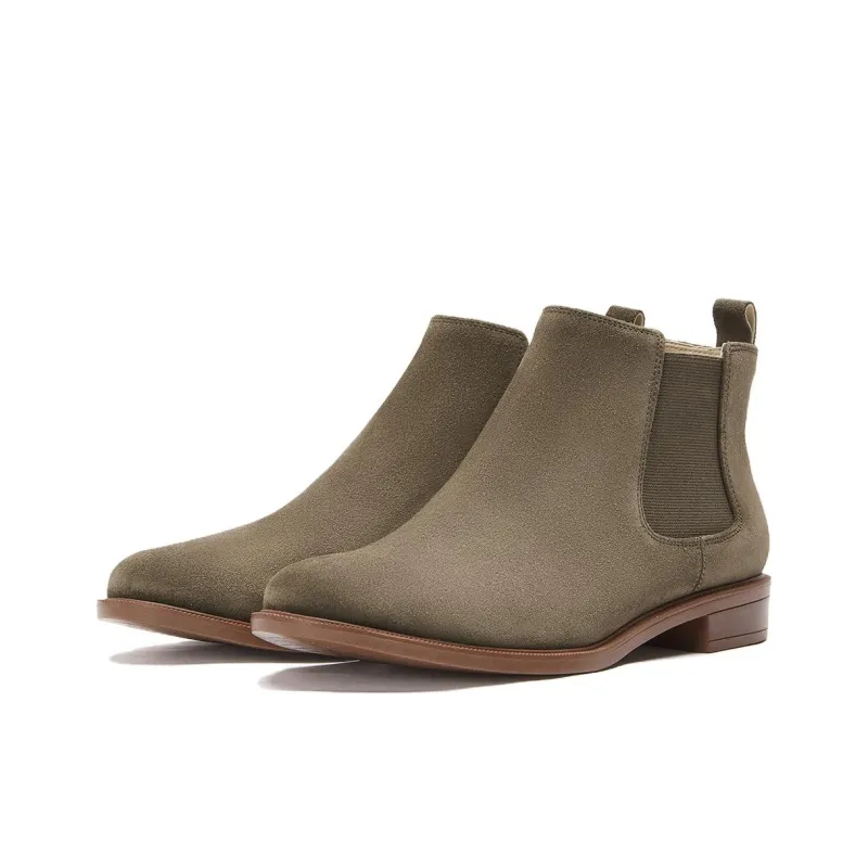 Clarks Short Chelsea Boots 2.5cm Women's Green-1