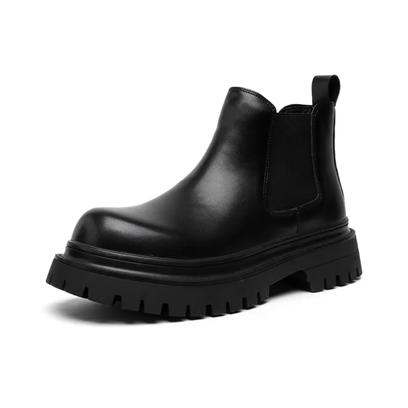 Romon Short Chelsea Boots Men's Black-1