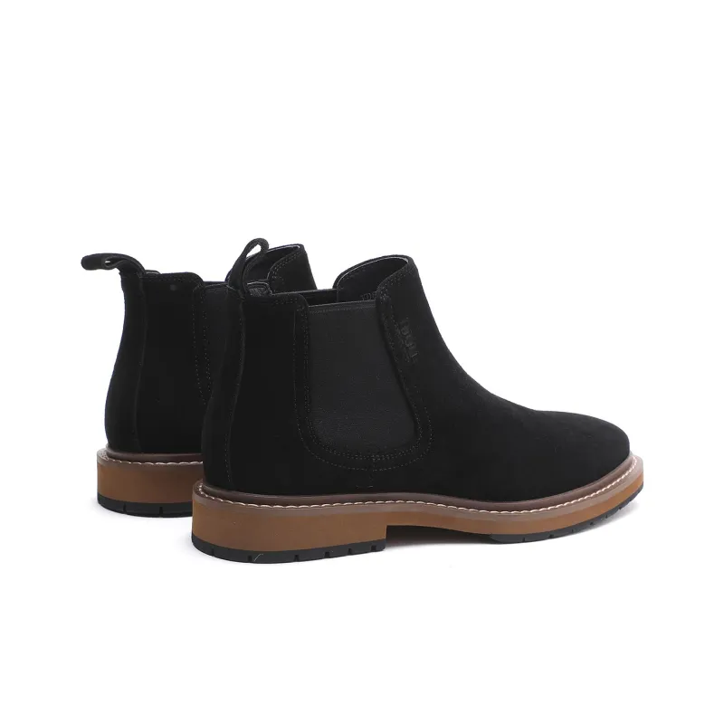 ELLE HOMME Crew Chelsea Boots Men's Black-3