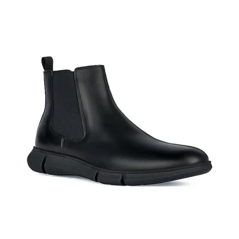 GEOX Adacter F Short Chelsea Boots Men's Black-1