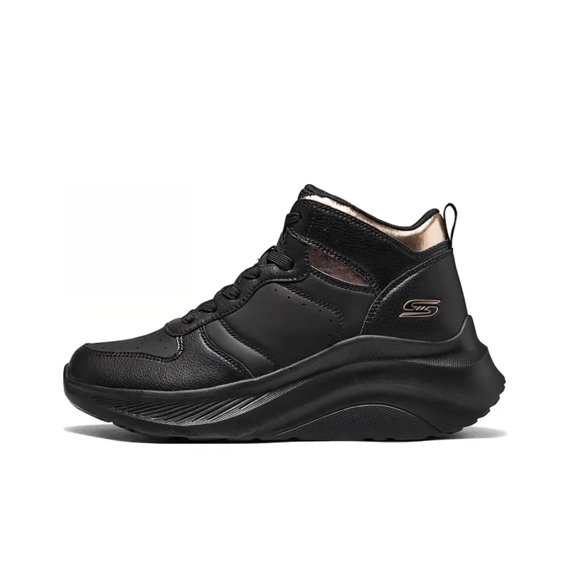 Skechers BOBS Sport Anti Slip Wear Resistant Mid Top Casual Shoes Women's Black-0