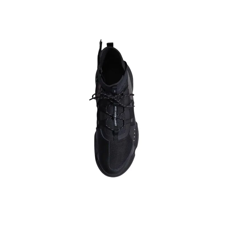 DECATHLON Cushioning Wear Resistant Mid Top Boxing Shoes Men's Black Silver-3