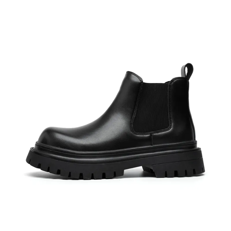 Romon Short Chelsea Boots Men's Black-0