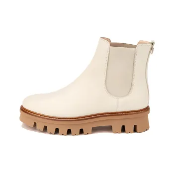 AGL Short Chelsea Boots Women's White