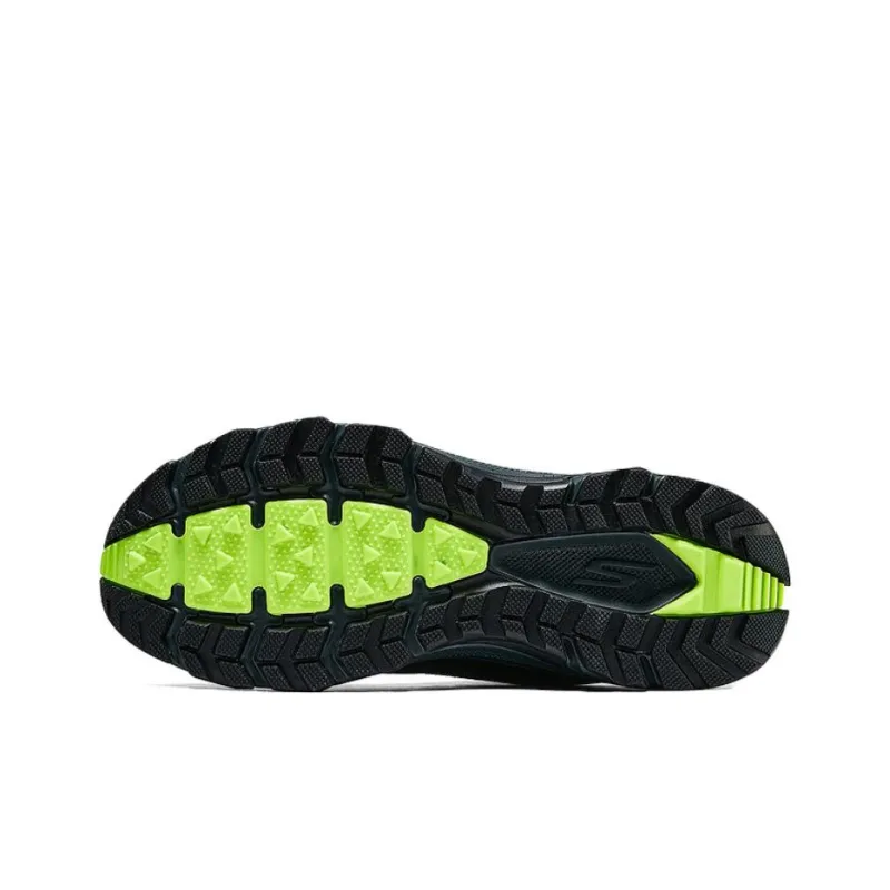 Skechers MEN'S GO Anti Slip Wear Resistant Breathable Support Low Top Casual Running Shoes Men's Black Green-5
