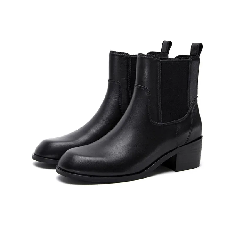 Marie Claire Short Chelsea Boots Women's Midnight Paris Black-0