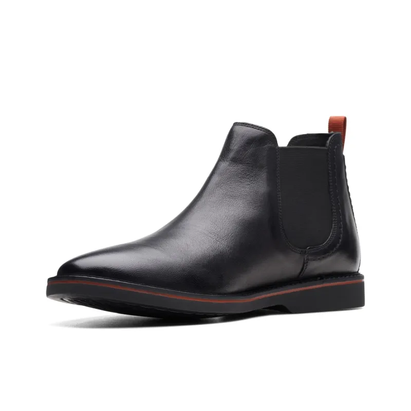 Clarks Ettik Collection Crew Chelsea Boots Men's Black-1