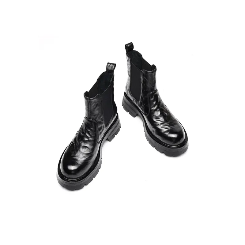 EBLAN Ankle Length Chelsea Boots Women's Black-3