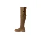 Khaki, Suede, Fleece-Lined