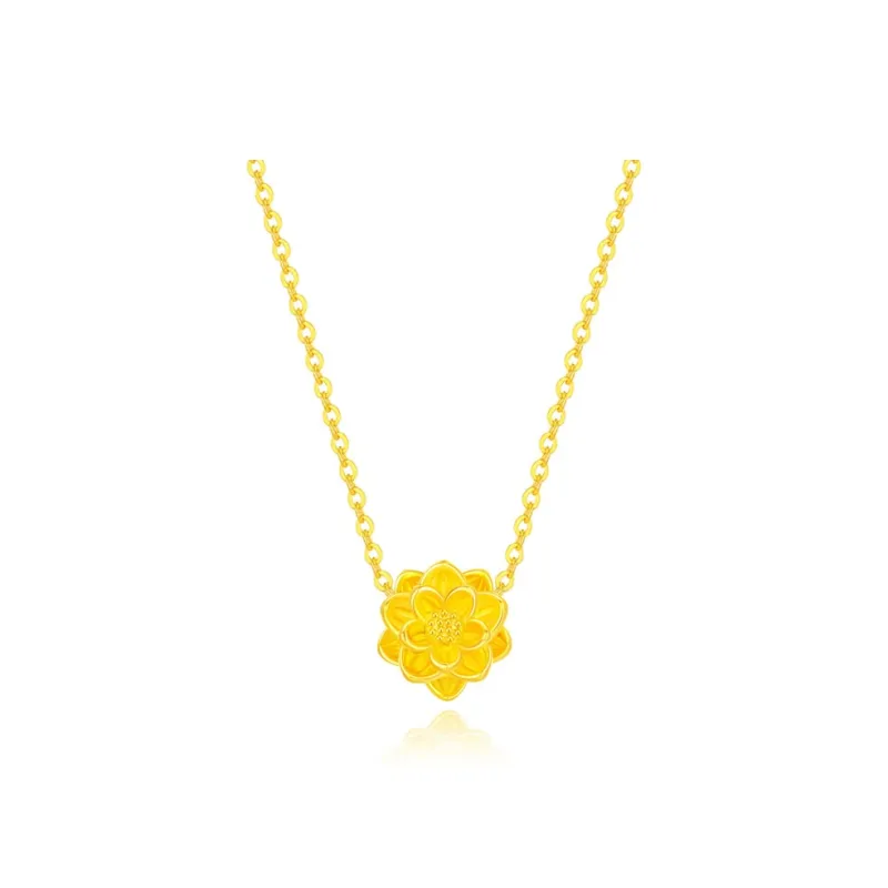 Master Kim Solid Gold Pure Gold Necklace Women's-0