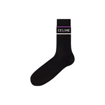 CELINE SS23 Knee-High Socks Men's 1 Pack Black