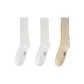 2 White+1 Cotton Natural[3 Pack]