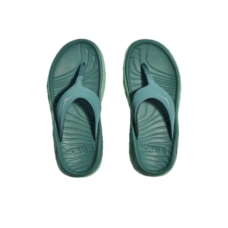 HOKA ONE ONE Ora Recovery Flip Rubber Sole Quiet Running Shoes Women's Jasper-4