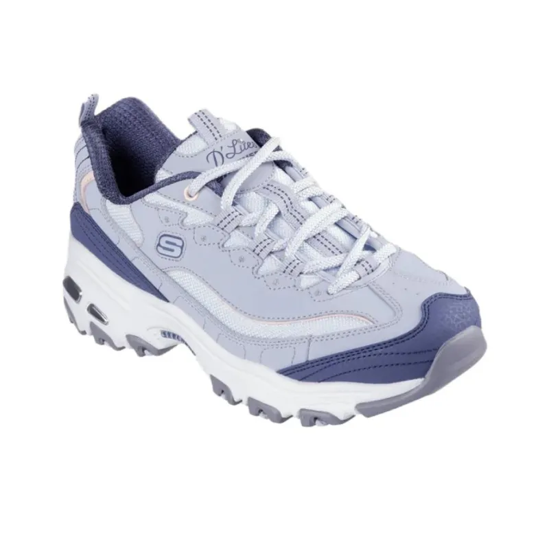 Skechers DLITES Anti Slip Wear Resistant Low Top Chunky Sneakers Women's Blue-2