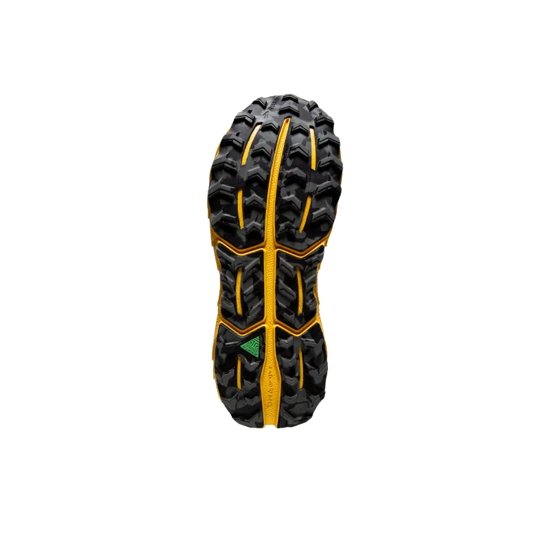 Brooks CASCADIA 17 Anti Slip Wear Resistant Low Top Trail Running Shoes Men's Yellow Gray-3