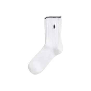 Polo Ralph Lauren Mid-Calf Socks Men's 1 Pack Washed White