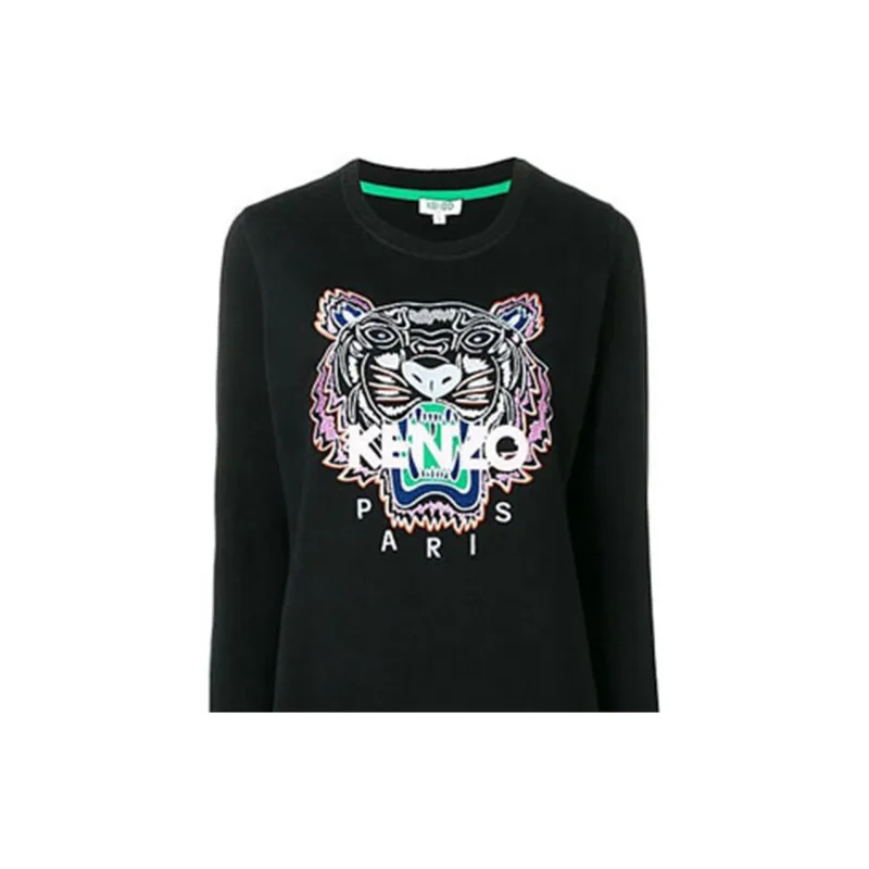 KENZO Long Sleeved Dresses Women's Black-4