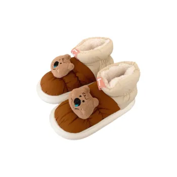Thin Strips Cotton Slippers Unisex, Orange