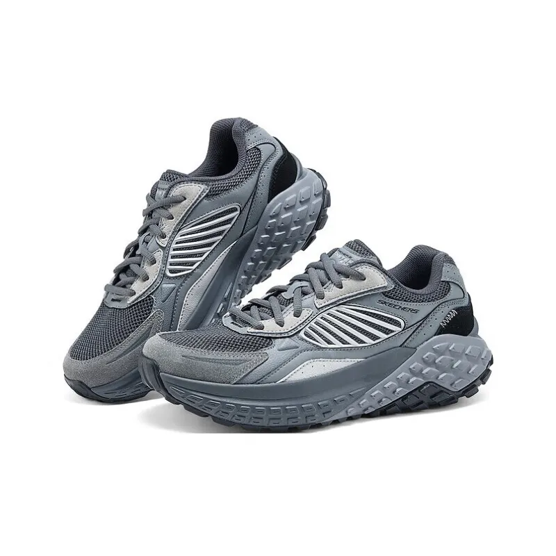 Skechers SPORT MENS Anti Slip Wear Resistant Low Top Running Shoes Men's Dark Gray-1