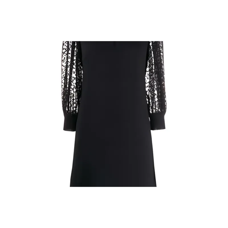Givenchy Lace Sleeves Shift Dress-6