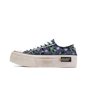 ARTICLE NO. Low Top Canvas Shoes Women's Black Blue Print