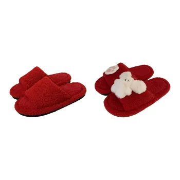 Thin Strips Slippers Unisex, Red