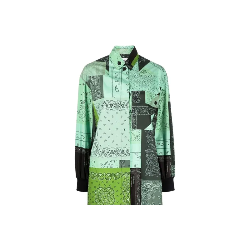 KENZO Long Sleeved Dresses Women's Green-4