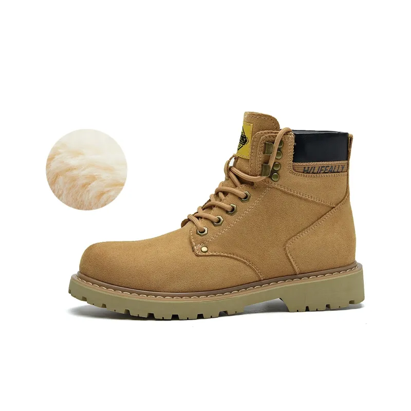 HLA Outdoor Boots Men Yellow-16