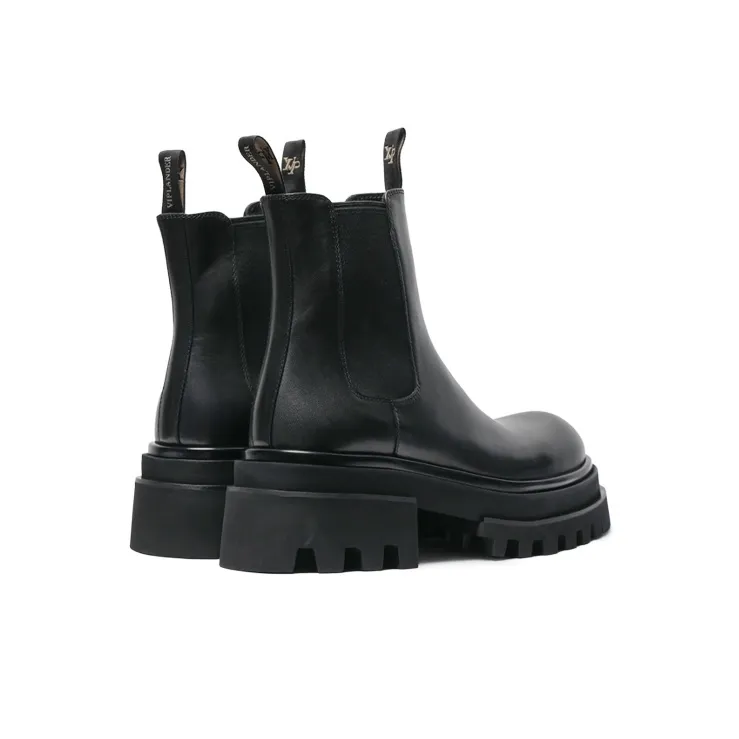 Viplander 16cm Chelsea Boots 8cm Men's Black-2