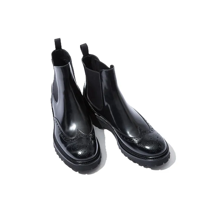 SCAROSSO Poppy Slip On Brogue Boots Women's-2