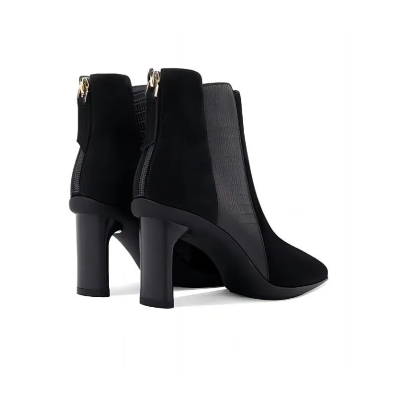 JESSICA SOPHIA Short Chelsea Boots 7.5cm Women's Black-3