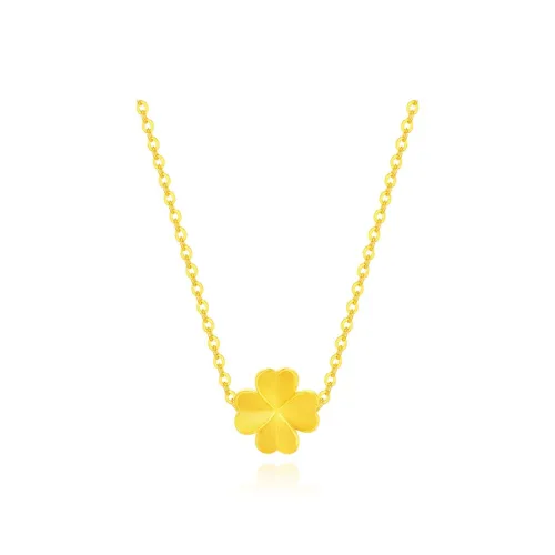 Master Kim Niche Luxury Design Advanced, Anniversary Gift Pure Gold Necklace Women's